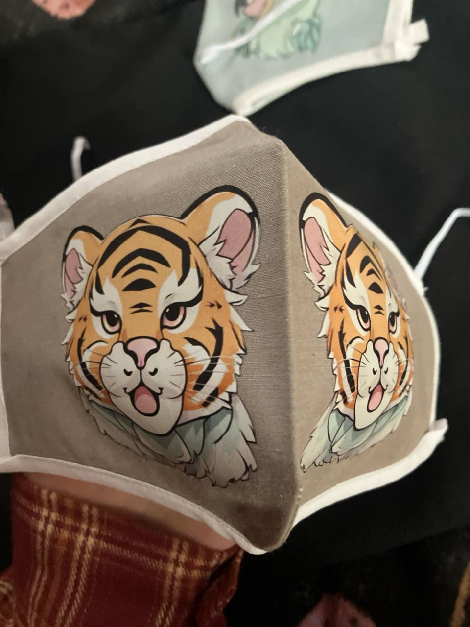 Mom savior mask - pure silver - Tiger design