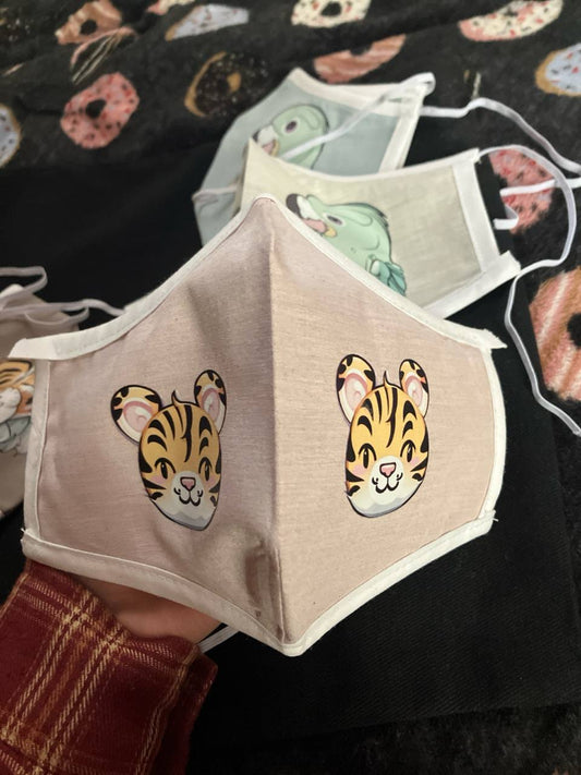 Mommy savior mask - pure silver - Cat design